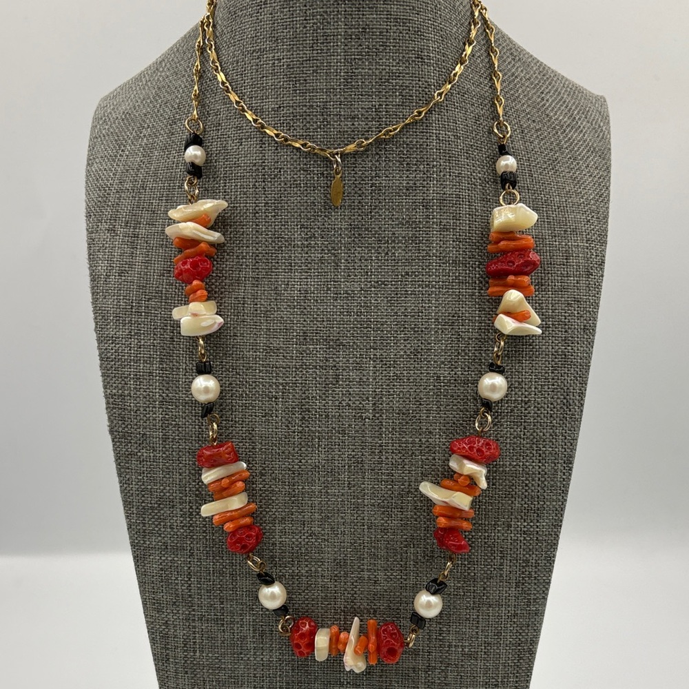 Cadoro Faux Coral Necklace